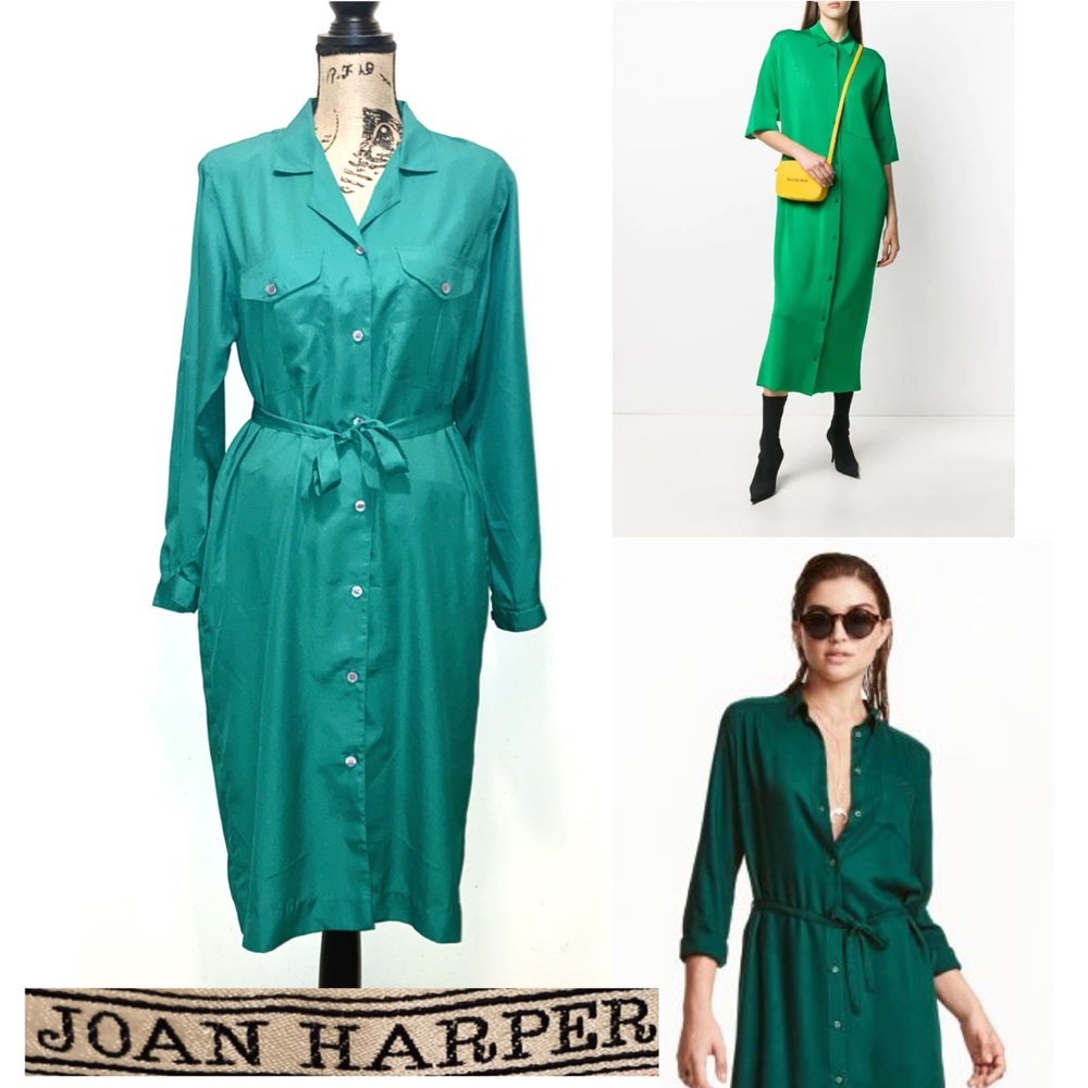 COOL Joan Harper Vintage Button Down Hostess Dress